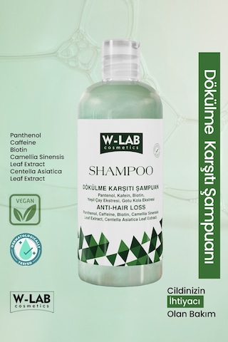 W-Lab Cosmetics Dökülme Karşıtı Şampuan 400 ML
