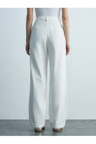LTB Basic Gabardin Regular Beyaz Pantolon Beyaz