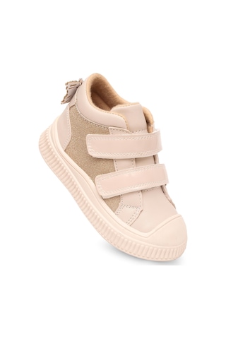 Kaptan Junior Kışlık Günlük Kız Çocuk Bebek Cırtlı Bot Barznk 650 Krem