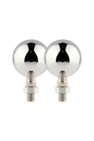 1 Çift Kc801 12v Modifiye Evrensel Motosiklet Led Dönüş Sinyali Gümüş