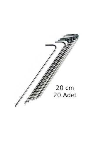 Ferrino Çelik Çadır Kazığı 20 Adet 5mm Açık Gri