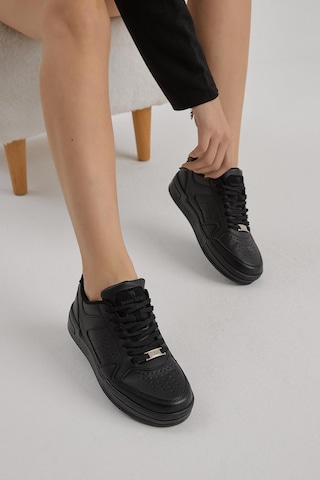 Tonny Black Poli Taban Bağcıklı Günlük Unisex Siyah Spor Ayakkabı Tba240 Siyah