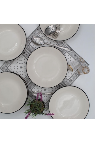 Anka 20 Cm Seramik Yemek Tabağı 6 Adet
