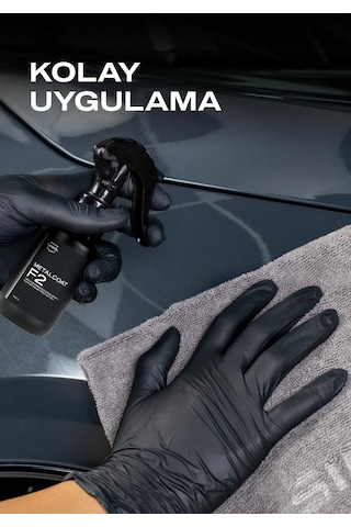 Nasiol Metalcoat F2 Araç Sprey Nano Seramik Kaplama ve Boya Koruma 1 Yıl Dayanım 50 ML Su Leke İtici
