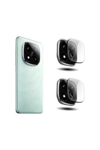 Redmi Note 14 Pro+ Plus Esnek Nano Kamera Lens Koruyucu 2 Adet Şeffaf