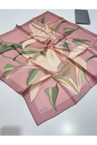 Belli Twill İpek Eşarp 4035-11 Pudra Pembe