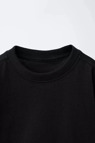 Poala Kids Siyah Uzun Kol Basic Tshirt