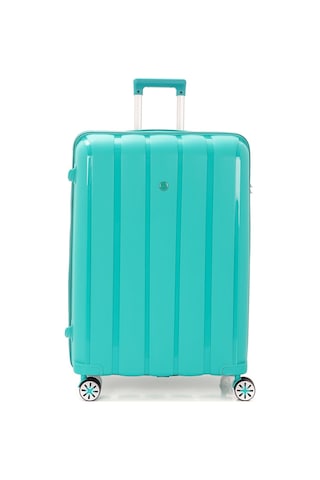 Orta Boy Kırılmaz Valiz Dört Tekerlekli Propilen 8683255011414 Mavi