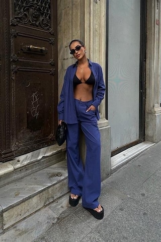 Larissa Çizgili Takım 9766 08 İndi Go