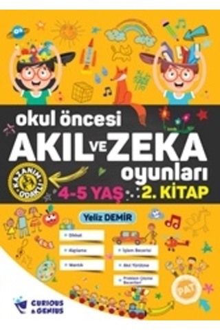 Ilkokul Akıl ve Zeka Oyunları Okul Öncesi 4-5 Yaş Seti 2 Kitap