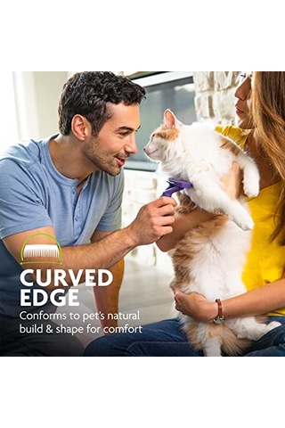 Kedi Deshedding Aracı, Kediler İçin Deshedding Fırçası, Gevşek Saçları Kaldırır Büyük Gevşek Saçların Dökülmesini Azaltır, Kolay Temizleme, 4,5 Kg Üzeri Kediler İçin, Konfor İçin Haftalık Kullanım