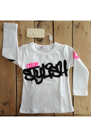 Peri Masalı Kız Çocuk Stylish Tek Body 1-4 Yaş Ekru