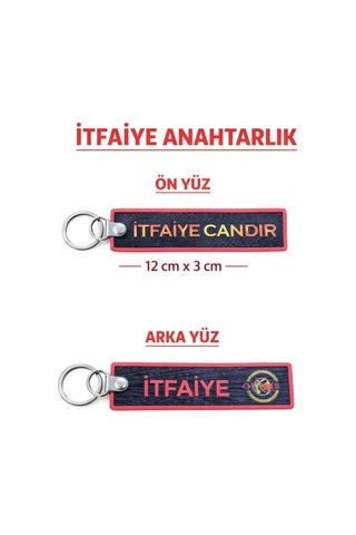 Pvc Anahtarlık Dayanıklı, Esnek Ve Uzun Ömürlü Tasarım 12 X 3 Cm İtfaiye - 840169551 İtfaiye