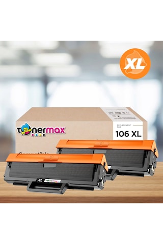 Hp 106x W1106x  Uyumlu Toner - Çipli Yüksek Kapasite 2'li Paket / 107a / 107w / Mfp 135w / Mfp 137fnw