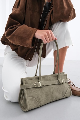 Shule Bags Enyola Vintage Süet Çanta Vizon Vizon