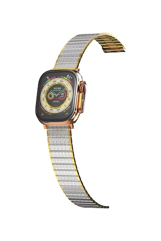 Buradabulabilirsin Watch 38mm Uyumlu Made Metal Kordon - Gümüş-gold Bbz