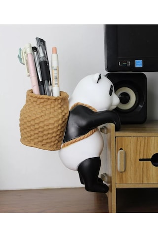 Tevdı Akvaryum Süsü Ve Kalemlık Panda Dekoru 198615357