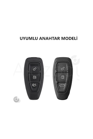 Ford Focus Fiesta Mondeo Kuga C Max B Max S Max Transit Tpu Anahtar Kılıfı Siyah