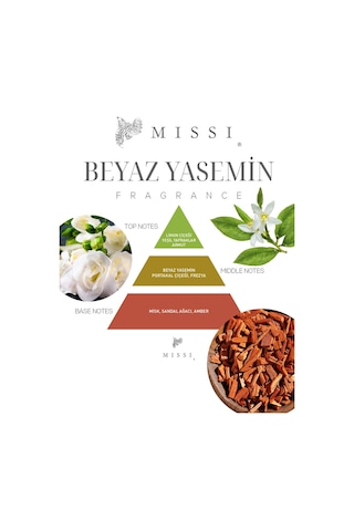 Missi White Jasmine Kolonya Refili Parfümlü Kolonya 400 ML