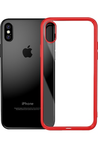 Apple Uyumlu iPhone Bikapak Elıt Shıne X xs Full Kırmızı Kapak