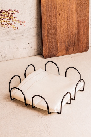 Snippy Visa - Metal Mat Siyah Peçetelik