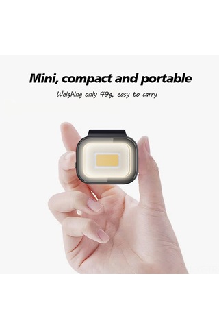 Yifomall Mavi Siyah Ip66 Su Geçirmez Cob Kamp Lambası, 500lm, 10 Saat Süre, Manyetik Ve Askıya Takılabilir, 800mah Şarj Edilebilir, Dış Mekan İçin Hafif Çok Renkli