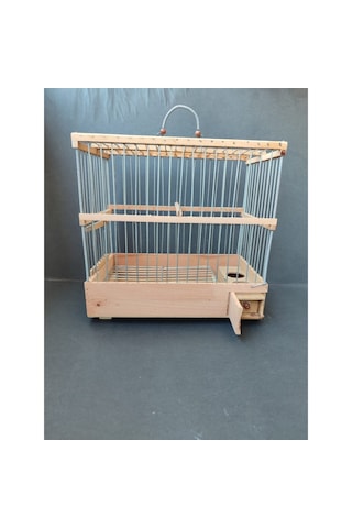 Çotanaklar Kafes Ahşap Tel Geçme Izgaralı Kafes 28 x 27 x 17 CM
