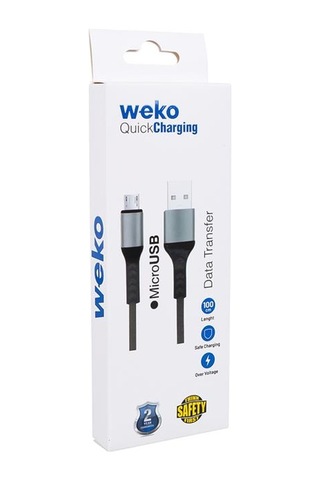 Weko Wk-22023 Usb To Micro Usb Örgülü Lacivert Telefon Şarj Kablosu