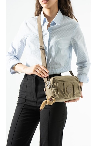 Baginn Klinkır Hafif Yağmur Geçirmez Kadın Postacı Çanta Çok Cepli 20 15 Cm Omuz Çantası 571 Collection Vizon