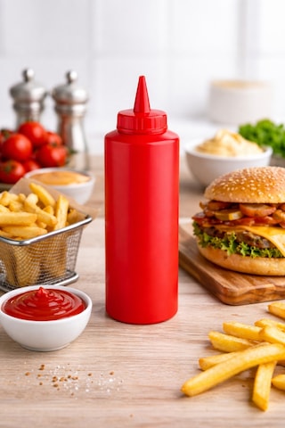 Ketçap Mayonez Sosluk Sıkma Şişesi 250 Ml Bpa Free 2li Set Çok Renkli