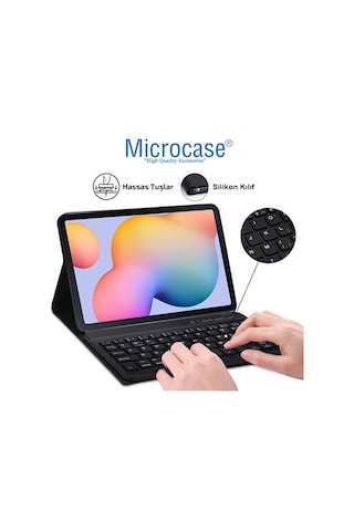 Samsung Uyumlu Tab S6 Lite Sm-P610 10.4 Bluetooth Klavyeli Kılıf - Bkk4