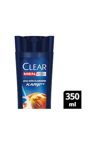 Clear Men Kepeğe Karşı Etkili Şampuan Saç Dökülmesine Karşı 350 Ml