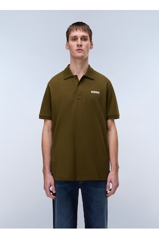 Napapijri E-small Box Ss-np0a88tqg3a1 Kahve Erkek Polo T-shirt Kahverengi