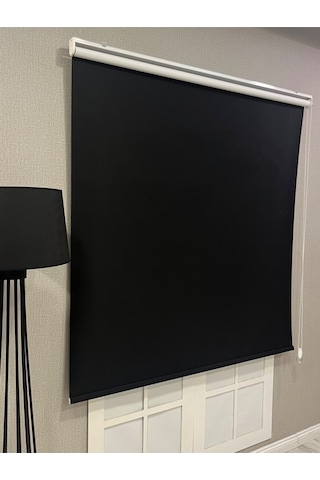 %100 Işık Geçirmez Blackout Stor Perde Siyah Siyah