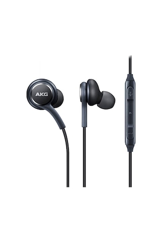 Manyetik Metal Kulaklık Ig955 Kablolu 3.5mm Kulak İçi Mikrofon Ses Kontrolü S8 İle Uyumlu Siyah -