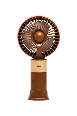 Taşınabililir Mini Usb Şarjlı 3 Kademeli El Masaüstü Vantilatör Fan Soğutucu Ym88214 Kahverengi
