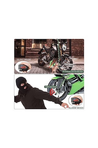 Alarm Disk Kilidi Motosiklet Kilidi, Hatırlatma Kablosu Ve Taşıma Kılıfı İle Disk Fren Kilidi 110db, Motosiklet Bi