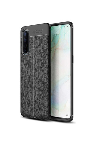 Oppo Reno 3 Pro 5G Kılıf Zore Niss Deri Desenli Silikon Kılıf