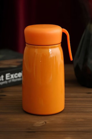 Turuncu 304 Çelik 380 ml Bebek Mama Saklama Termosu Mug cin494tr Turuncu