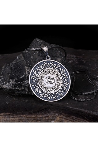 Ayetel Kürsi Yazılı Model 925 Ayar Gümüş Kolye