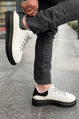 Luis A Costa Lc107 Beyaz Arka Siyah St Bağcıklı Erkek Ayakkabı Renkli