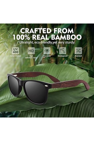 Erkekler Ve Kadınlar İçin Polarize Güneş Gözlükleri, Ahşap Güneş Gözlükleri Çok Renkli