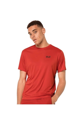 Jack Wolfskin Tech Erkek T-shirt Kırmızı KIrmızı