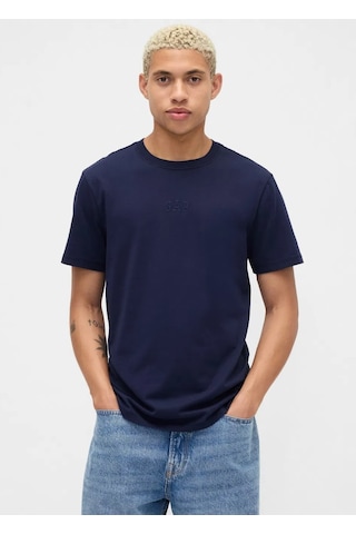 Gap Everyday Soft Gap Mini Logo T-shirt 799323 Kısa Kol Tişört Erkek T-shirt Lacivert