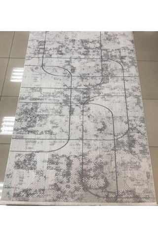 Merinos Halı Ritim 73339 095 Serisi Salon Oturma Yatak Odası Halısı Gri