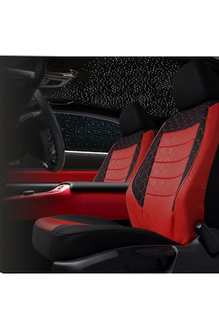 Gof Plus Serisi Universal Oto Koltuk Kılıfı Kırmızı