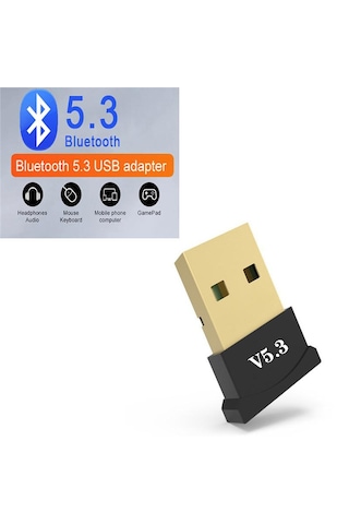 Masaüstü Bilgisayar Bluetooth Aparatı Çevirici Mini Bluetooth Adaptör Dongle 5,3 Yeni Nesil 1 Adet