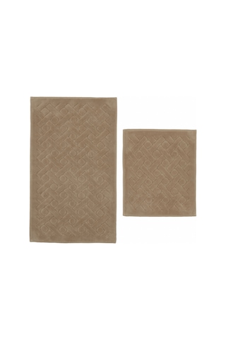 Karaca Home Foley 2'li Banyo Paspası Bej Bej