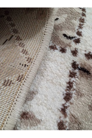 Klasik Kahve Leke Tutmaz Silinebilir Anti Bakteriyel Dört Mevsimlik Dokuma Taban Halı