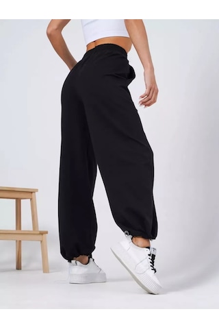 Kadın Spor Kargo Pantolon 255639006 Siyah